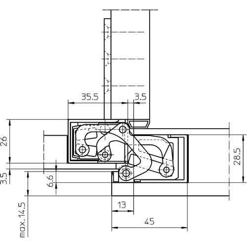 Петля скрытого монтажа Simonswerk TECTUS TE 380 3D - фото 4