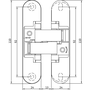 Петля скрытого монтажа Anselmi mod. 180 3D - фото 6