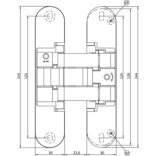 Петля Anselmi AN 161 3D FVZ 14/40 - фото 10