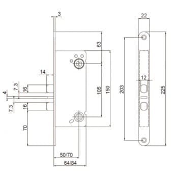 Корпус замка Assa Evolution 220
