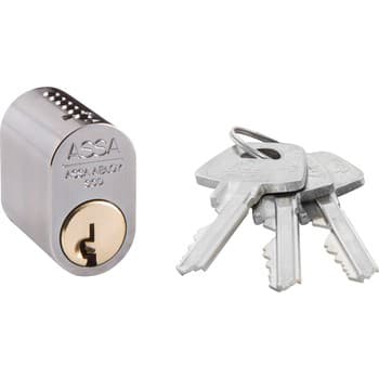 Овальный цилиндр ASSA 1301 MCR с тремя ключами