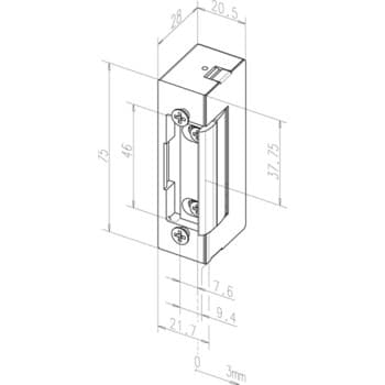 Электрическая защелка Eff-eff 17-E41