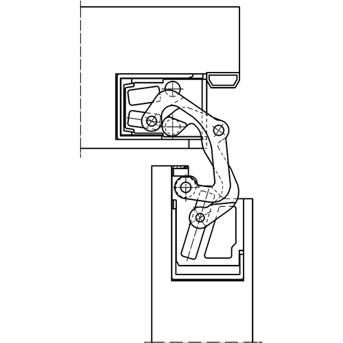 Петля скрытого монтажа Simonswerk TECTUS TE 380 3D