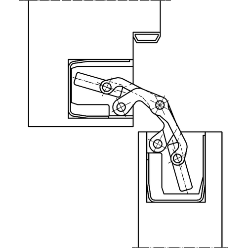 Петля скрытого монтажа Simonswerk TECTUS 340 3D