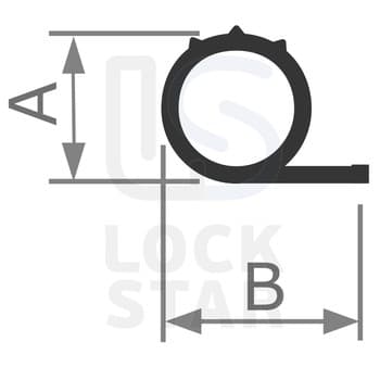 Уплотнитель оконный OT-KUMI mod.101R A8 SIL