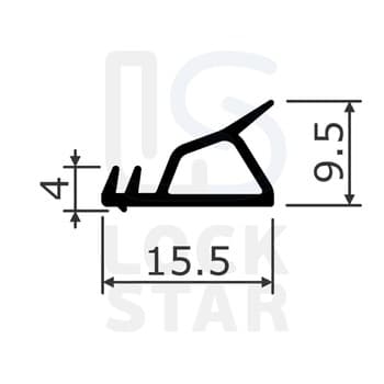 Уплотнитель дверной OT-KUMI mod.130 TPE