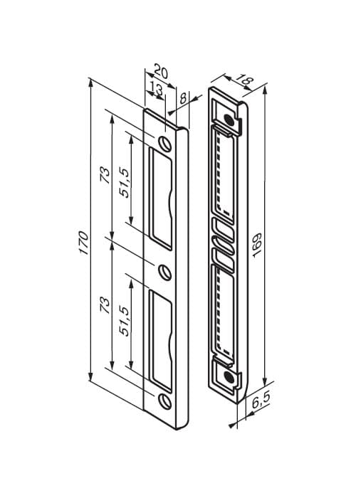 Ответная планка ABLOY 4669