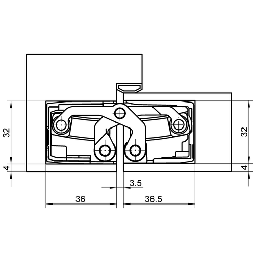 Петля скрытого монтажа Simonswerk TECTUS 640 3D